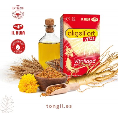 ALIGELFORT VITAL 55 perlas - Suplemento Energético