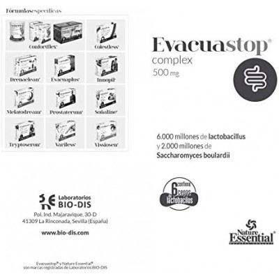 Evacuastop Complex 500 mg - Suplemento Digestivo