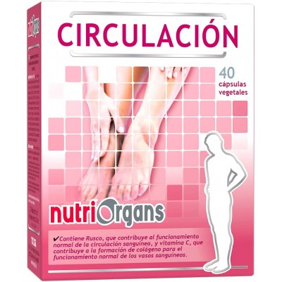 NutriOrgans Circulación 40 Caps - Suplemento Natural