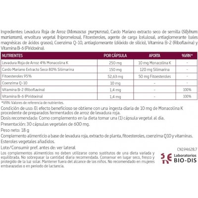 Colestless Complex Lev. Roja 465 mg - Suplemento