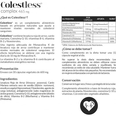 Colestless Complex Lev. Roja 465 mg - Suplemento