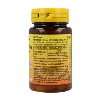 Valeriana Ext Seco 250 mg - 50 Cápsulas