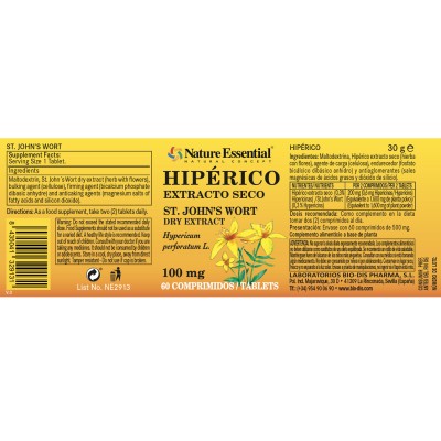 Hipérico Ext Seco 100 mg - 60 Comp. | Compra Tu Suplemento