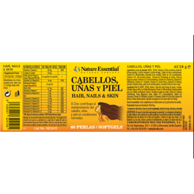 Cabelos Uñas Piel 540 mg - Nature Essential