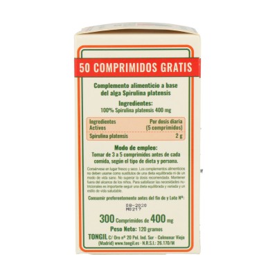 Spirulina 300 Comp: Suplemento Nutricional Natural