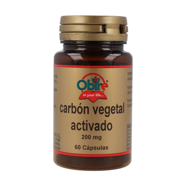 CARBON VEGETAL ACTIVADO 200 MG 60 CAP OBIRE