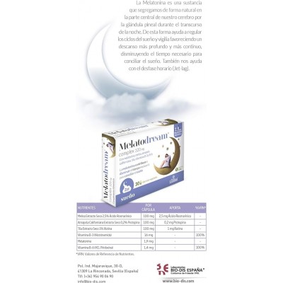 Melatodream Complex 320 mg - Sueños Reparadores