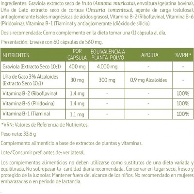Graviola Complex 4300 mg - 60 Cápsulas Naturales