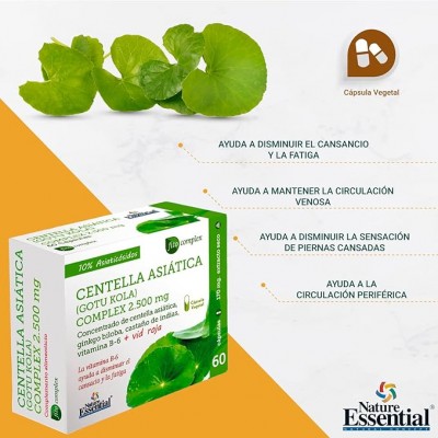 Centella Asiática Complex 2500 mg - Suplemento Natural