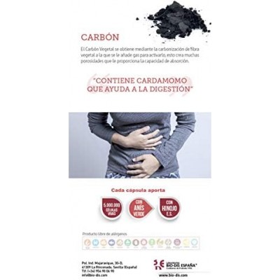 Carbón Vegetal Complex 1500 mg - Suplemento Natural