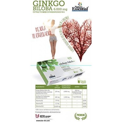 Ginkgo Biloba Ext Seco 6000 mg - 30 Cápsulas