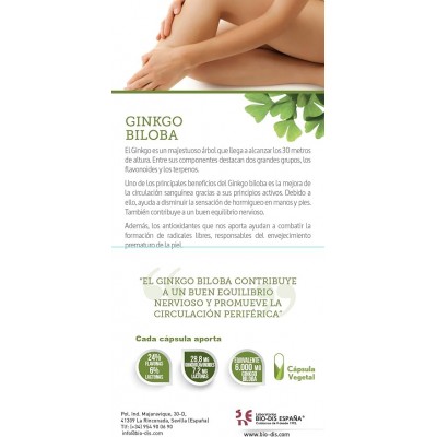 Ginkgo Biloba Ext Seco 6000 mg - 30 Cápsulas