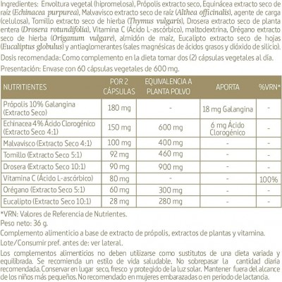Propolis Complex 1600 mg - 60 Cápsulas Naturales