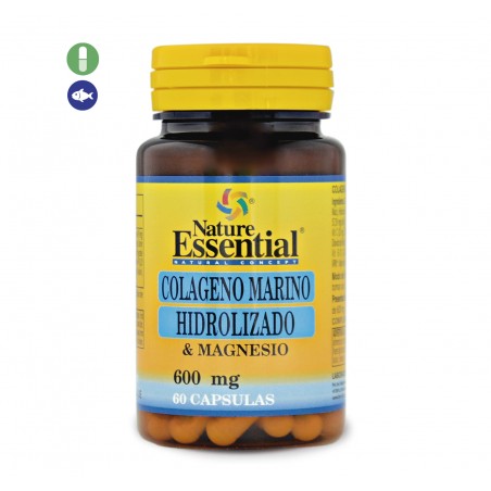 COLAGENO MARINO HIDROLIZADO MAGNESIO 600 MG 60 CAP