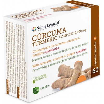 Cúrcuma Complex 10000 mg con Jengibre y Pimienta