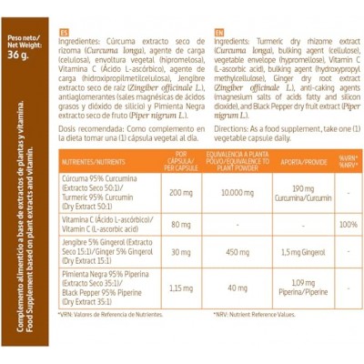 Cúrcuma Complex 10000 mg con Jengibre y Pimienta