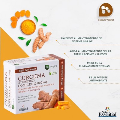 Cúrcuma Complex 10000 mg con Jengibre y Pimienta