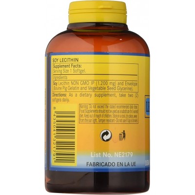 Lecitina Soja 1200 mg 150 Perlas - Suplemento Natural
