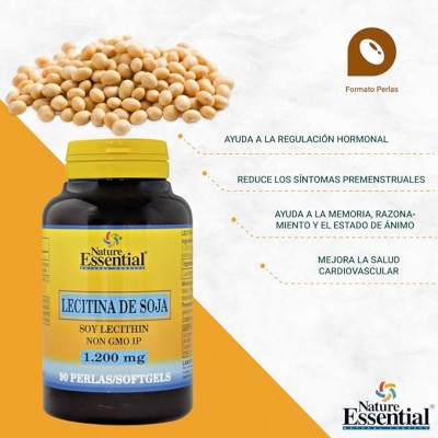 Lecitina Soja 1200 mg 150 Perlas - Suplemento Natural