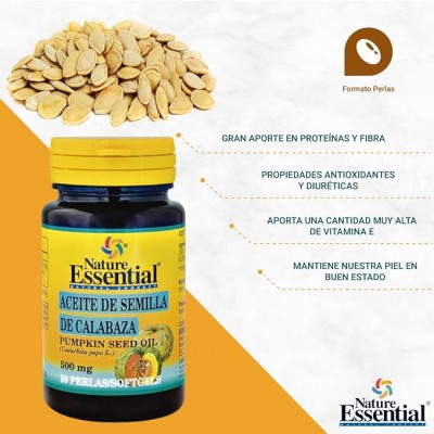 Aceite Semilla Calabaza 500 mg - 50 Perlas