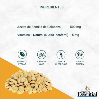 Aceite Semilla Calabaza 500 mg - 50 Perlas