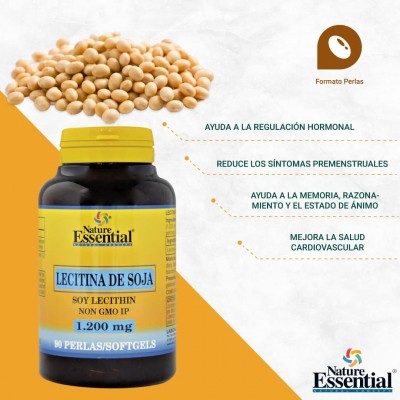 Lecitina Soja 1200 mg - Suplemento Natural