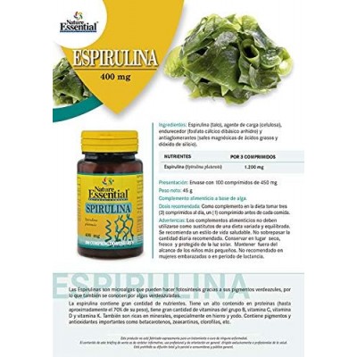 Espirulina 400 mg - Suplemento Natural