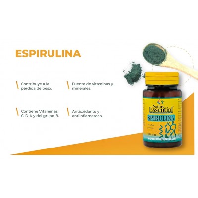 Espirulina 400 mg - Suplemento Natural