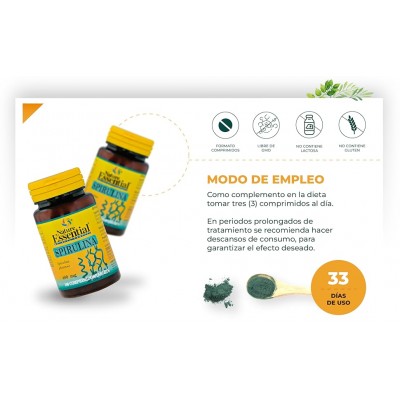 Espirulina 400 mg - Suplemento Natural