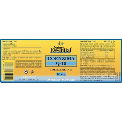 Coenzima Q10 30 mg - Suplemento Energético Natural