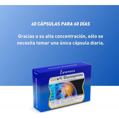 Curarti Glucosamina 60 Cap - Suplemento Articular