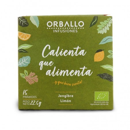 CALIENTA QUE ALIMENTA ECO JENGIBRE LIMON 12 P