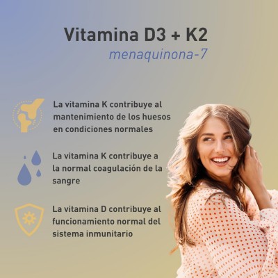 Vitamina D3 K2 4000 UI 100 MCG - 60 Caps