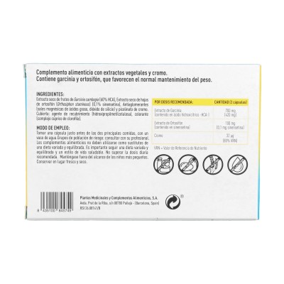 Plan 21 Garcinia Activ 60 Caps - Suplemento Natural