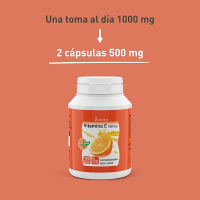 Vitamina C 1000 mg 120 Caps Plameca - Compra Ahora
