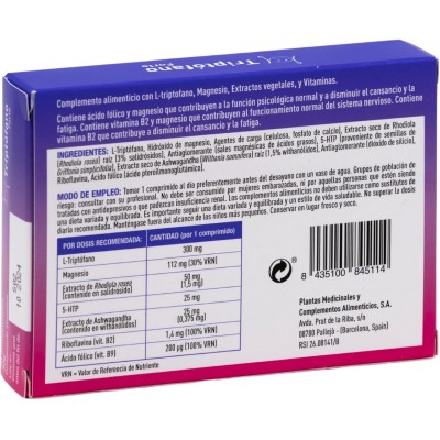 Triptófano Forte 30 Comp - Suplemento Natural