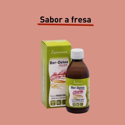 BER DETOX Sabor Fresa 250 ML - Suplemento Nutricional