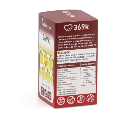 369 K Omega + Krill 60 Perlas - Suplemento Nutricional