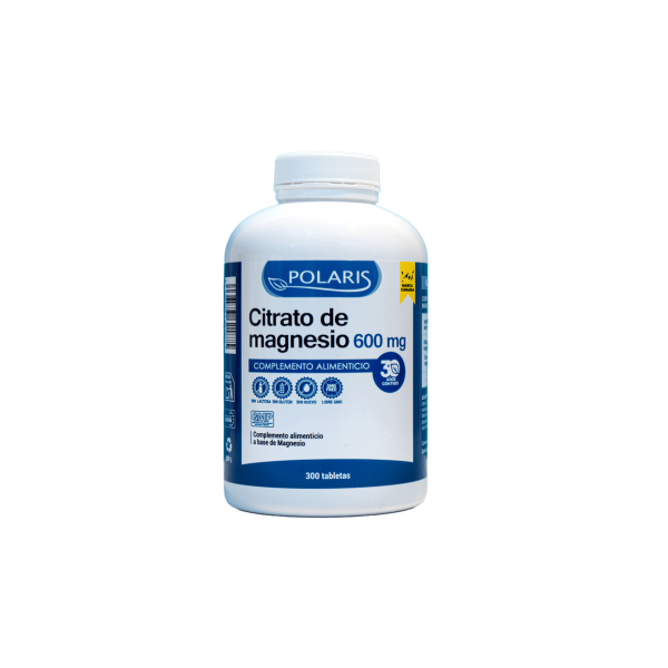 CITRATO DE MAGNESIO (600 mg 300 TABLETAS)
