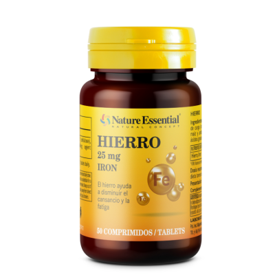 Hierro 25 mg 50 Comp. Nature Essential - Suplemento