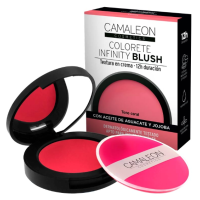 CamaLeón Infinity Blush Coral - Maquillaje Natural