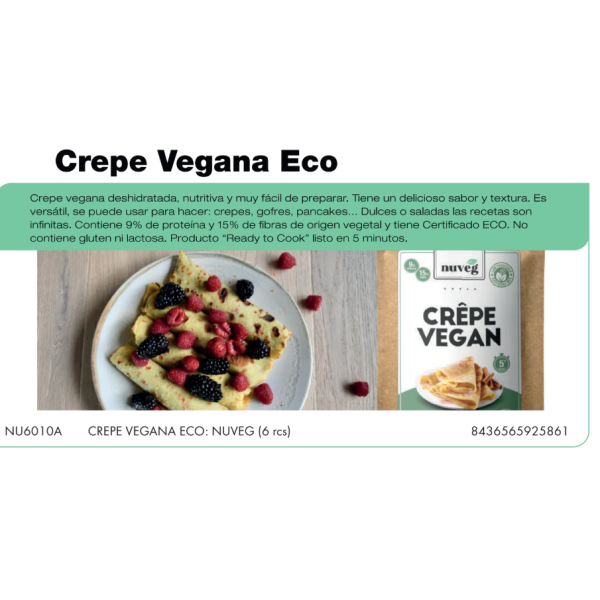 CREPE VEGANA ECO 200 GR NUVEG 6RCS