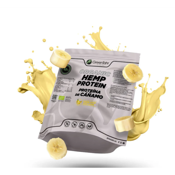 GREENTAHR PROTEINA CAÑAMO SABOR BANANA ECO 750 GR XXL PACK