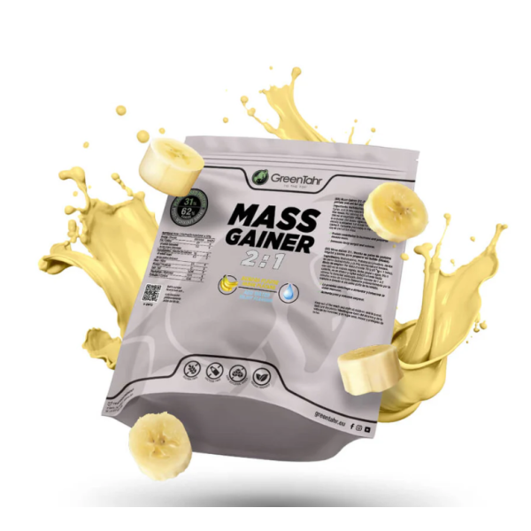GREENTAHR MASS GAINER  2:1 SABOR BANANA 1,2 Kg XXL PACK