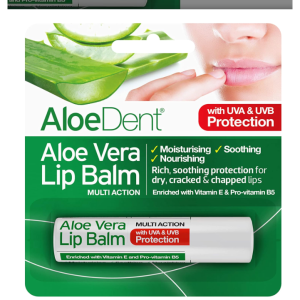 BALSAMO LABIAL MULTI ACCION ALOE VERA 4 GR ALOEDENT