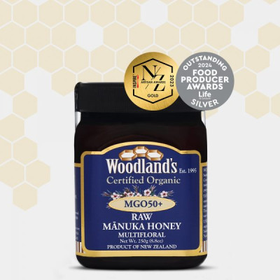 Miel Manuka Woodlands MGO 50+ 250g Orgánica