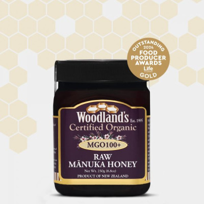 Miel Manuka Woodlands MGO 100+ 250g - Orgánica