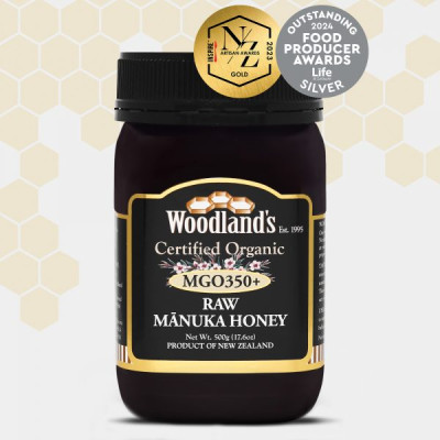 Miel Manuka Woodlands MGO 350+ 500g Orgánica
