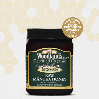 Miel Manuka Woodlands MGO 450+ 250g - Orgánica
