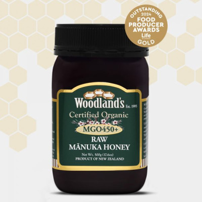 Miel Manuka Woodlands MGO 450+ 500g - Organic